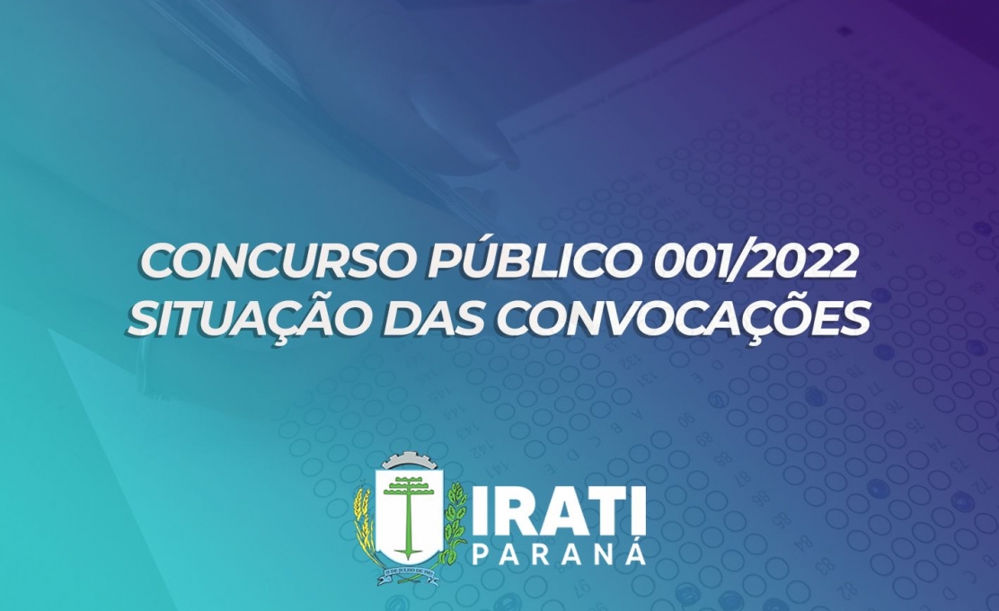 Situação Das Convocações Do Concurso Público 01/2022