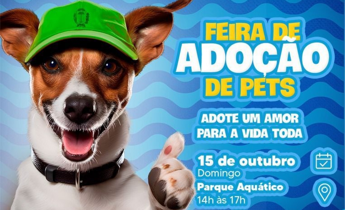 Domingo (15) Tem Feira De Adoção De Pets No Parque Aquático