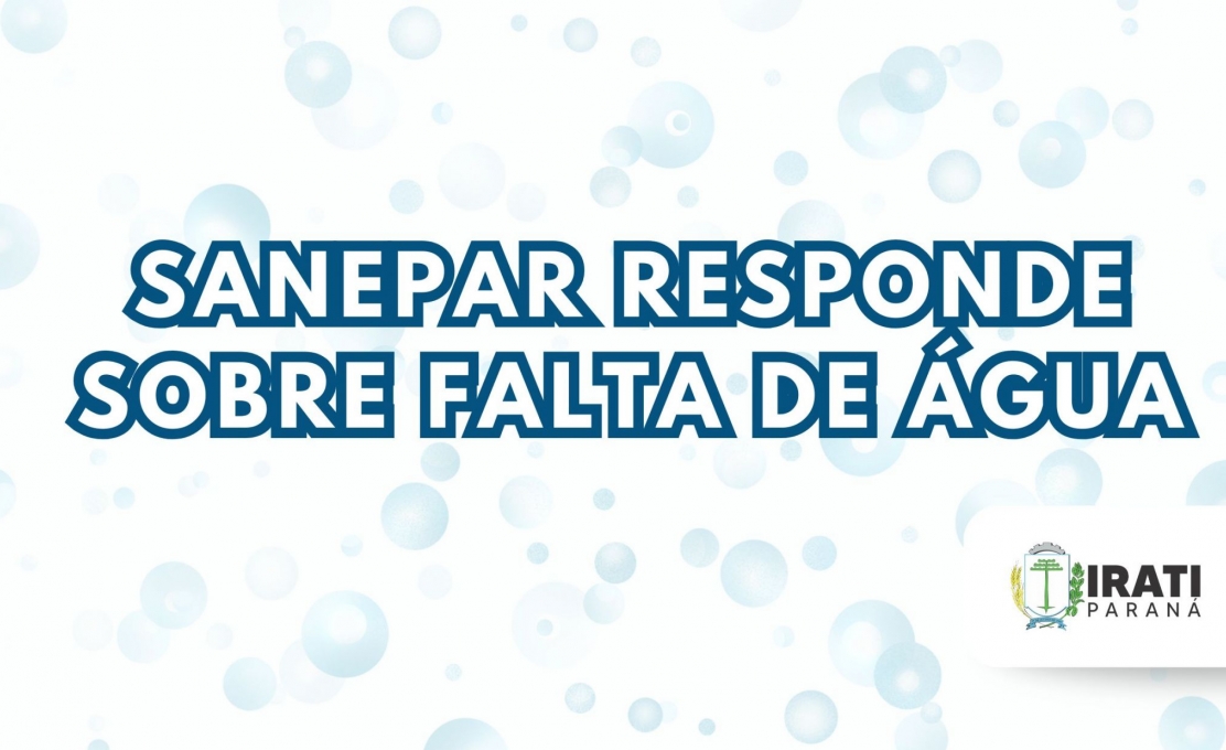 Sanepar Atende Solicitação Da Prefeitura E Adota Medidas Emergenciais Para O Abaste...