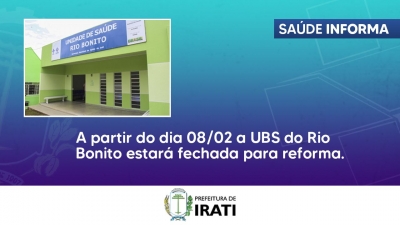 UBS do Rio Bonito receberá reforma