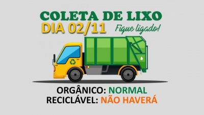 02/11: não haverá coleta de reciclável