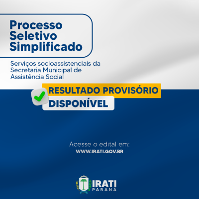 Assistência Social divulga classificação provisória do PSS