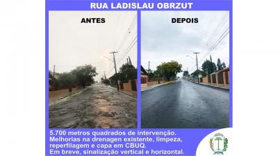 Pavimentação - Rua Ladislau Obrzut