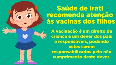 Saúde alerta sobre vacinas