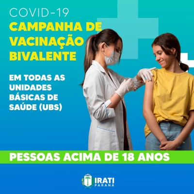 Vacina bivalente contra a Covid-19 está disponível para pessoas acima de 18 anos