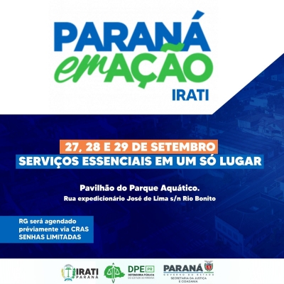 Paraná em Ação terá diversos serviços gratuitos em Irati